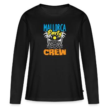 Mallorca Party Crew Mallorca Holidays - Women's Premium Organic Long Sleeve Shirt - black - Front - Julia (174cm)