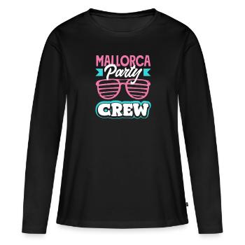 Mallorca Party Crew Mallorca Holidays - Women's Premium Organic Long Sleeve Shirt - black - Front - Julia (174cm)