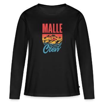 Mallorca Party Crew Mallorca Holidays - Women's Premium Organic Long Sleeve Shirt - black - Front - Julia (174cm)