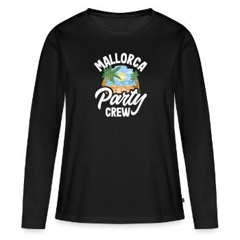 Mallorca Party Crew Mallorca Holidays - Women's Premium Organic Long Sleeve Shirt - black - Front - Julia (174cm)