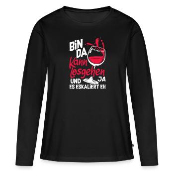 Mallorca Party Crew Mallorca Holidays - Women's Premium Organic Long Sleeve Shirt - black - Front - Julia (174cm)