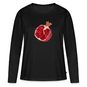 grenade - T-shirt manches longues Premium bio Femme - noir - Devant - Julia (174cm)