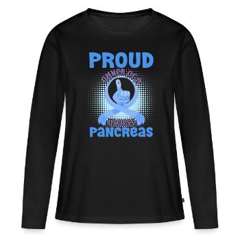 Diabetes Awareness Blue Diabetes Band Diabetes - Women's Premium Organic Long Sleeve Shirt - black - Front - Julia (174cm)