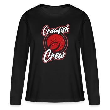 Cuisine cajun et écrevisse homard - T-shirt manches longues Premium bio Femme - noir - Devant - Julia (174cm)