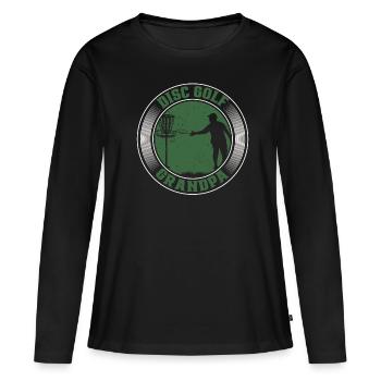 Frisbee - T-shirt manches longues Premium bio Femme - noir - Devant - Julia (174cm)