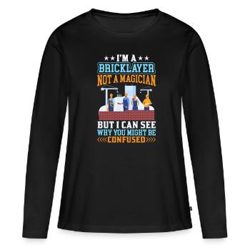 Mason Mason Mas - Women's Premium Organic Long Sleeve Shirt - black - Front - Julia (174cm)