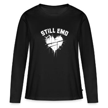 Toujours Emo ! Emo Goth Alternative - T-shirt manches longues Premium bio Femme - noir - Devant - Julia (174cm)