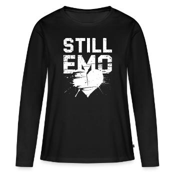 Toujours Emo ! Emo Goth Alternative - T-shirt manches longues Premium bio Femme - noir - Devant - Julia (174cm)