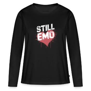Toujours Emo ! Emo Goth Alternative - T-shirt manches longues Premium bio Femme - noir - Devant - Julia (174cm)