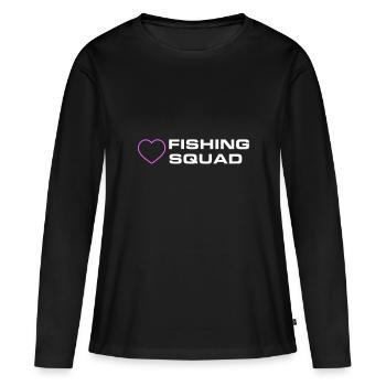 Fishing Squad - Frauen Premium Bio Langarmshirt - Schwarz - Vorne - Julia (174cm)
