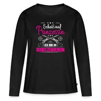 Rifle club princess sport shooting gift - Women's Premium Organic Long Sleeve Shirt - black - Front - Julia (174cm)