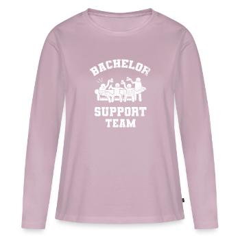 Bachelor Support Team - Frauen Premium Bio Langarmshirt - Altrosa - Vorne - Julia (174cm)
