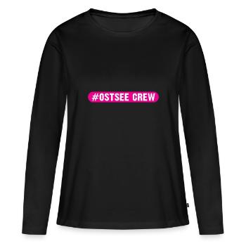 Équipage de la mer Baltique - T-shirt manches longues Premium bio Femme - noir - Devant - Julia (174cm)