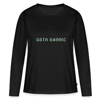 Méchant gothique ! Gothique Fille Gothique Esthétique - T-shirt manches longues Premium bio Femme - noir - Devant - Julia (174cm)