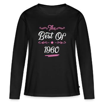 1960 best of - Women's Premium Organic Long Sleeve Shirt - black - Front - Julia (174cm)