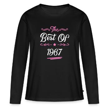 1967 best of - Women's Premium Organic Long Sleeve Shirt - black - Front - Julia (174cm)