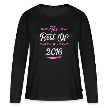 2016 best of - Women's Premium Organic Long Sleeve Shirt - black - Front - Julia (174cm)