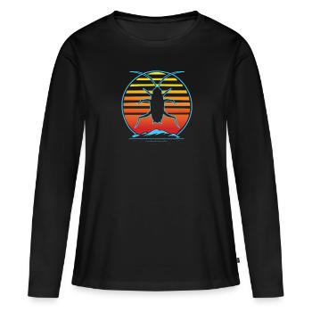 Kammerjäger I Vermin Motif pour - T-shirt manches longues Premium bio Femme - noir - Devant - Julia (174cm)