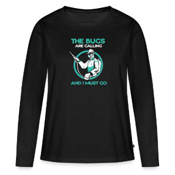Kammerjäger I Vermin Motif pour - T-shirt manches longues Premium bio Femme - noir - Devant - Julia (174cm)