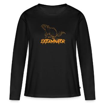 Kammerjäger I Vermin Motif pour - T-shirt manches longues Premium bio Femme - noir - Devant - Julia (174cm)