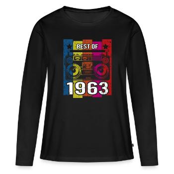 Meilleur de 1963 Stéréo Radio Cassette Player - T-shirt manches longues Premium bio Femme - noir - Devant - Julia (174cm)