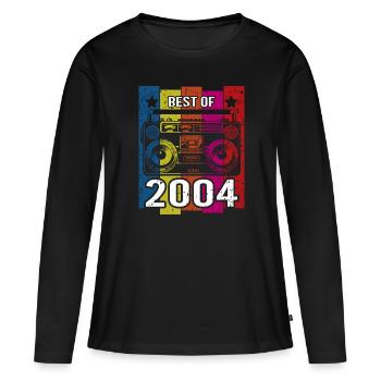 Meilleur du lecteur de cassette radio stéréo 2004 - T-shirt manches longues Premium bio Femme - noir - Devant - Julia (174cm)