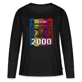 Best Of 2000 Stereo Radio Kassettenspieler - Frauen Premium Bio Langarmshirt - Schwarz - Vorne - Julia (174cm)