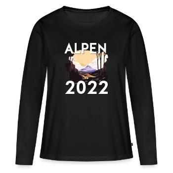 Alps 2022 - Women's Premium Organic Long Sleeve Shirt - black - Front - Julia (174cm)