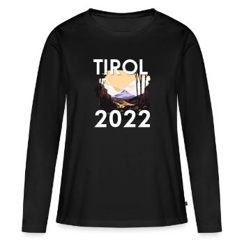 Tyrol 2022 - T-shirt manches longues Premium bio Femme - noir - Devant - Julia (174cm)