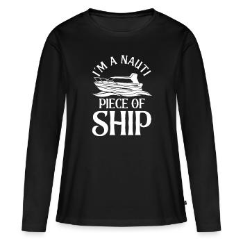Croisière amusante Croisière Croisières - T-shirt manches longues Premium bio Femme - noir - Devant - Julia (174cm)