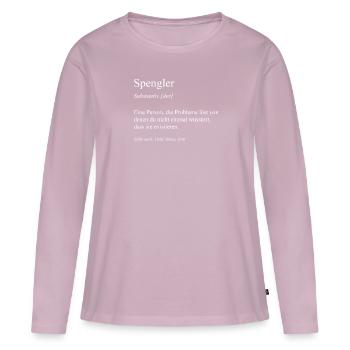 Spengler I Installateur Blech Handwerker Motiv für - Frauen Premium Bio Langarmshirt - Altrosa - Vorne - Julia (174cm)