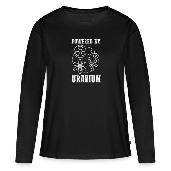 Atomkraftwerk Nuklear Energie Erneuerbare Energie - Frauen Premium Bio Langarmshirt - Schwarz - Vorne - Julia (174cm)