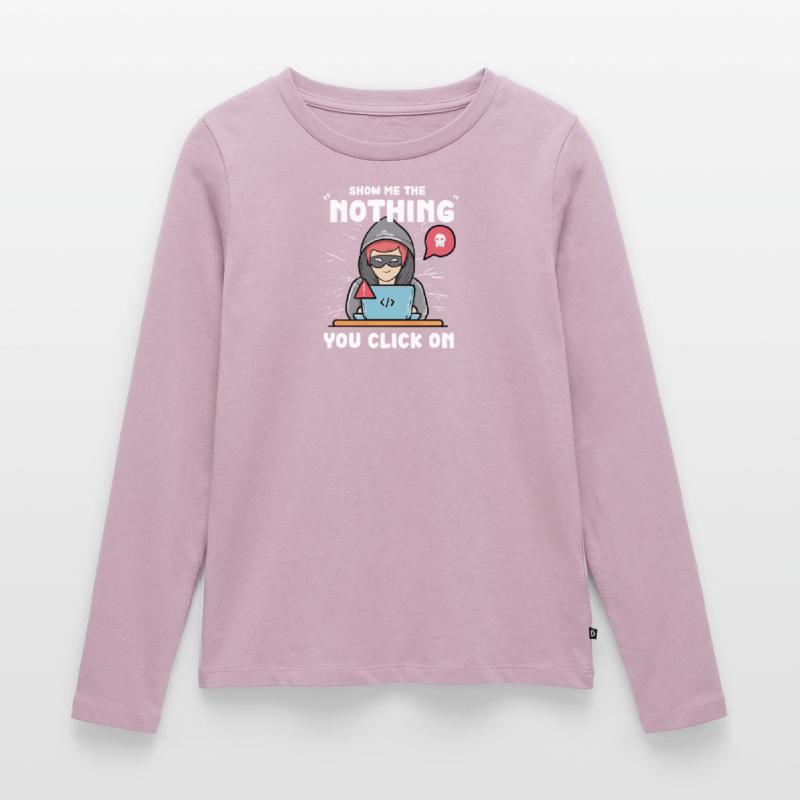 Hacker Programmer Developer Computer Science Women's Premium Organic Long Sleeve Shirt