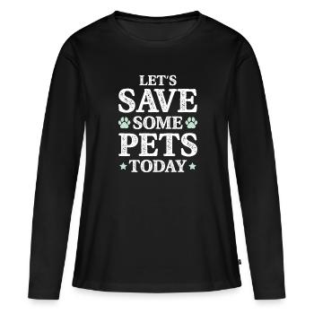 Animal welfare Animal rights activists - Women's Premium Organic Long Sleeve Shirt - black - Front - Julia (174cm)