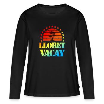Tourisme Lloret De Mar - T-shirt manches longues Premium bio Femme - noir - Devant - Julia (174cm)