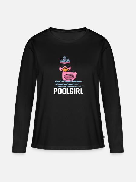 Bademeister - Frauen Premium Bio Langarmshirt - Schwarz