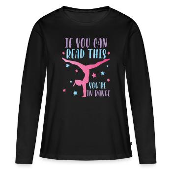 Radschlag Repeat Gymnastik - Frauen Premium Bio Langarmshirt - Schwarz - Vorne - Julia (174cm)