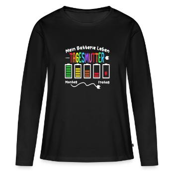 Erzieherin Kita Kindergärtnerin Kiga - Frauen Premium Bio Langarmshirt - Schwarz - Vorne - Julia (174cm)