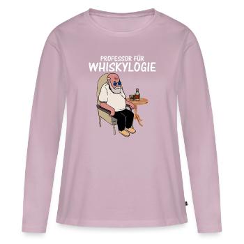 Whiskypedia Whiskey Single Malt - Women's Premium Organic Long Sleeve Shirt - dusky pink - Front - Julia (174cm)