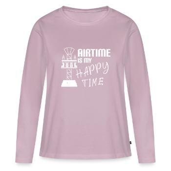 Rollercoaster Amusement Park Rollercoaster - Women's Premium Organic Long Sleeve Shirt - dusky pink - Front - Julia (174cm)