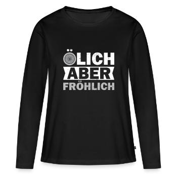 Luftfahrt Techniker - Frauen Premium Bio Langarmshirt - Schwarz - Vorne - Julia (174cm)