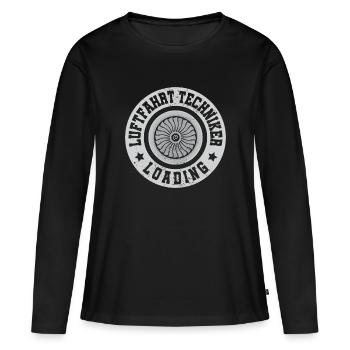 Luftfahrt Techniker - Frauen Premium Bio Langarmshirt - Schwarz - Vorne - Julia (174cm)