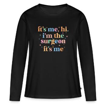 Chirurgie Chirurgischer Arzt - Frauen Premium Bio Langarmshirt - Schwarz - Vorne - Julia (174cm)