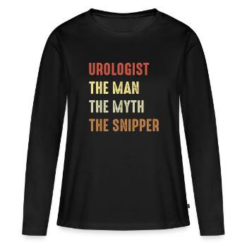 Vasectomy urologist - Women's Premium Organic Long Sleeve Shirt - black - Front - Julia (174cm)