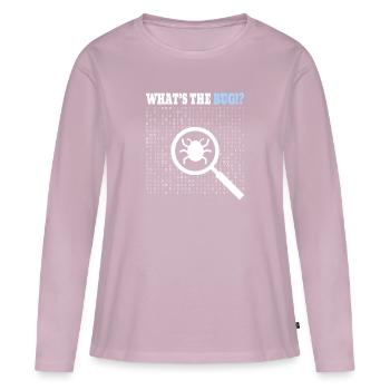 Coding Programmer Coder - Frauen Premium Bio Langarmshirt - Altrosa - Vorne - Julia (174cm)