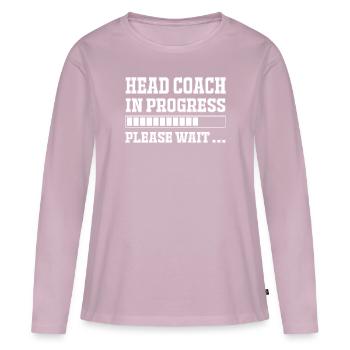 Assistant coach - Frauen Premium Bio Langarmshirt - Altrosa - Vorne - Julia (174cm)