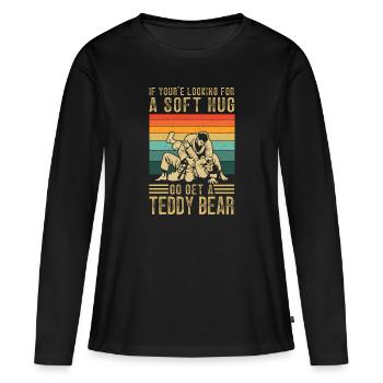 Brazilian jiu jitsu Bjj - Frauen Premium Bio Langarmshirt - Schwarz - Vorne - Julia (174cm)