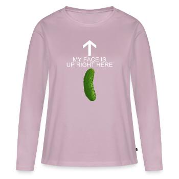 Funny Pickle - Frauen Premium Bio Langarmshirt - Altrosa - Vorne - Julia (174cm)