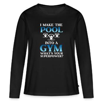 Water Aerobics Instructor - Frauen Premium Bio Langarmshirt - Schwarz - Vorne - Julia (174cm)