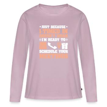 Admin Assistant - Frauen Premium Bio Langarmshirt - Altrosa - Vorne - Julia (174cm)